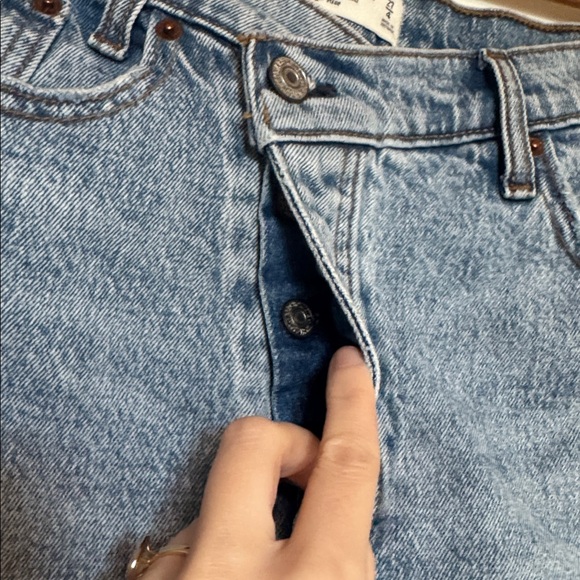 Abercrombie the 90s micro mini high rise denim skirt - Picture 3 of 4